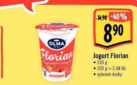 Jogurt smetanový Florian Olma