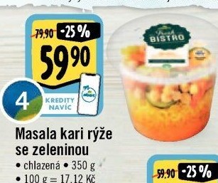 Kari rýže Masala se zeleninou Albert Fresh Bistro