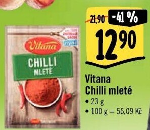 Koření Chilli mleté Vitana