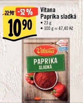 Koření Paprika sladká Vitana
