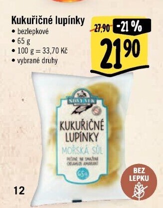 Lupínky kukuřičné bez lepku Nový věk