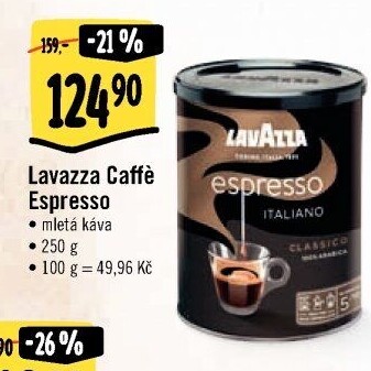 Mletá káva Espresso Lavazza