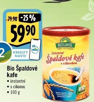 Nápoj instantní špaldový s cikorkou Biolinie