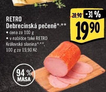 Pečeně debrecínská Albert Retro
