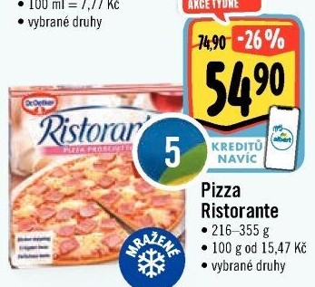 Pizza mražená Ristorante Dr. Oetker
