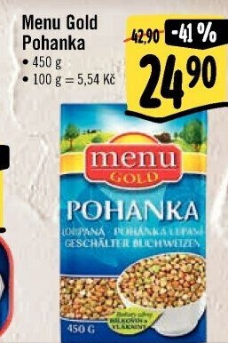Pohanka Menu Gold