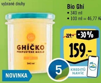 Přepuštěné máslo Ghí České ghíčko