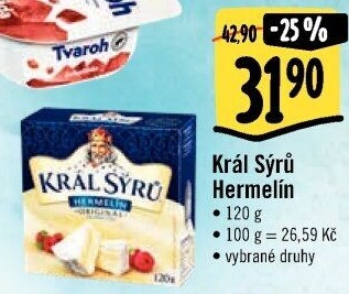 Sýr Hermelín Král sýrů