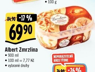 Zmrzlina ve vaničce Albert