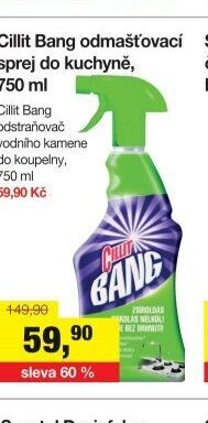 Cillit Bang odmašťovací sprej do kuchyně, 750 ml