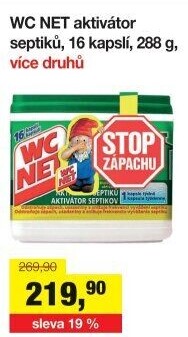 Aktivátor septiků biologický WC Net