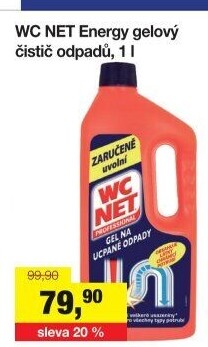 Čistič odpadů gelový Energy WC NET