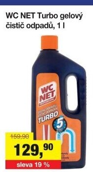 Čistič odpadů gelový Turbo WC NET