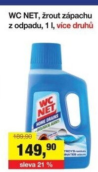 Čistič Žrout zápachu WC Net