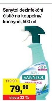 Dezinfekční čistič koupelen Sanytol