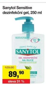 Dezinfekční gel na ruce Sanytol