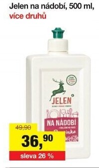 Prostředek na nádobí Jelen