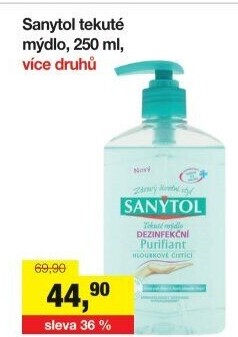 Tekuté dezinfekční mýdlo Sanytol