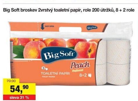 Toaletní papír 2vrstvý Big Soft