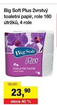 Toaletní papír 2vrstvý Big Soft