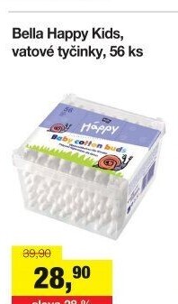 Vatové tyčinky dětské Háppy Bella