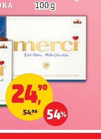 Čokoláda Merci různé druhy