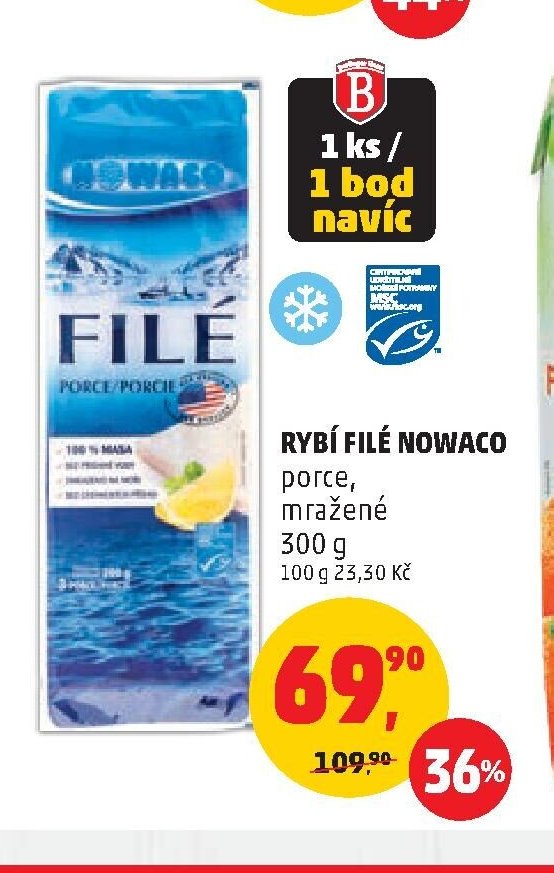 Rybí filé Nowaco