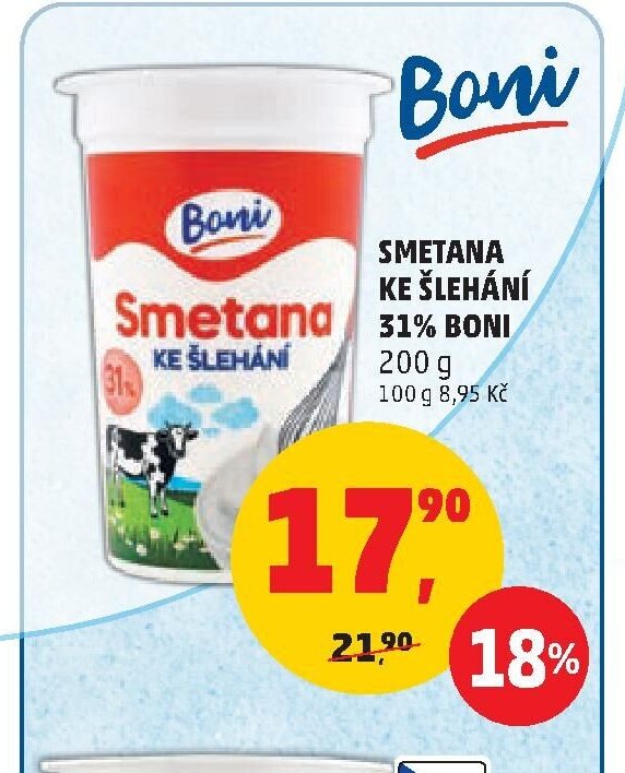 SMETANA KE ŠLEHÁNÍ BONI