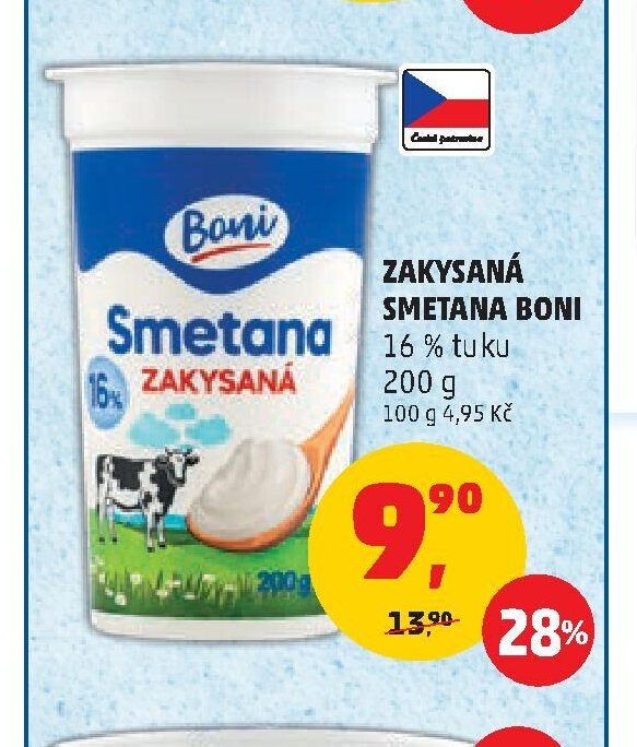 ZAKYSANÁ SMETANA BONI