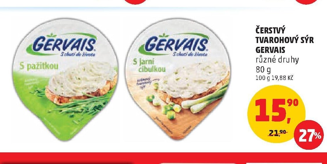 ČERSTVÝ TVAROHOVÝ SÝR GERVAIS