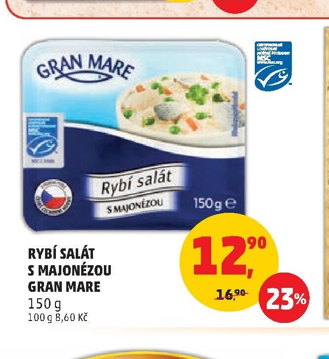 Rybí salát s majonézou Gran Mare