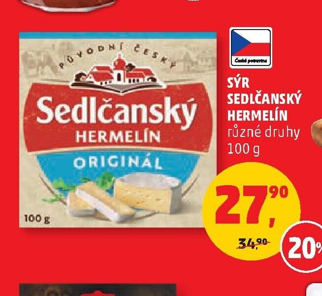 Sýr Sedlčanský Hermelín