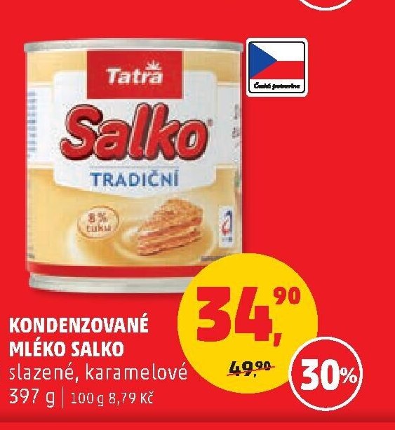 KONDENZOVANÉ MLÉKO SALKO