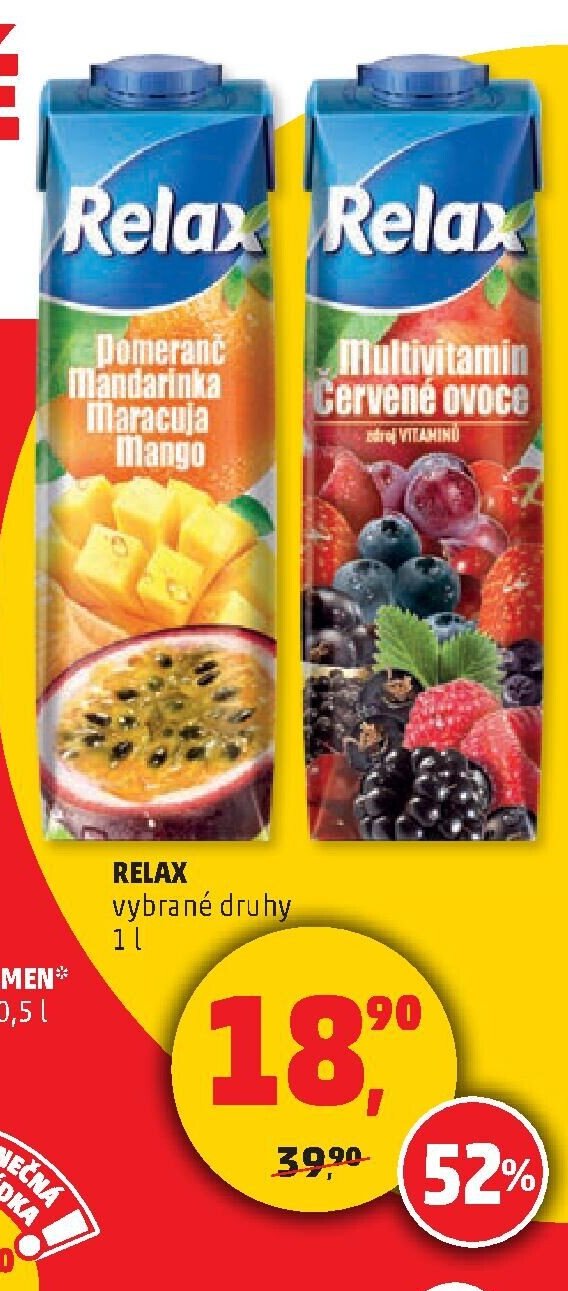 Relax vybrané druhy
