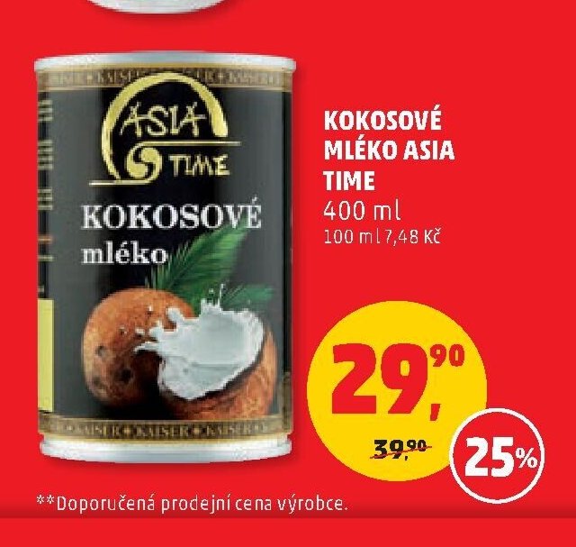 Kokosové mléko Asia Time
