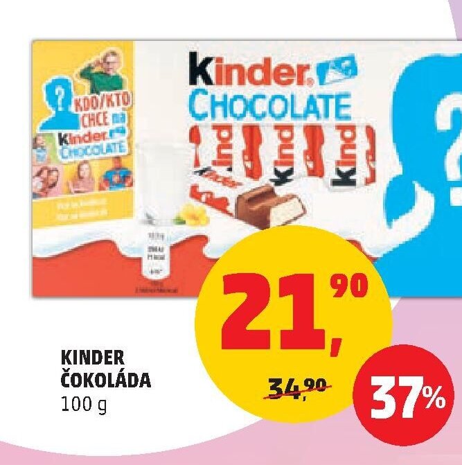 Kinder čokoláda 100 g