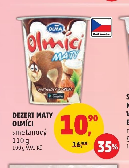 Dezert Maty Olmíci smetanový