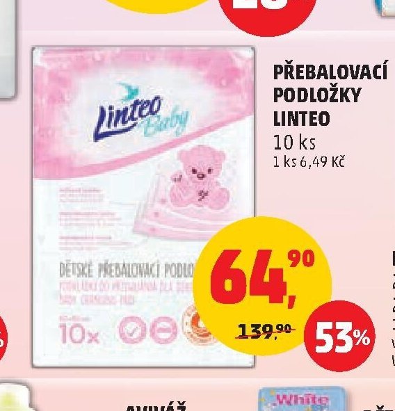 Přebalovací podložky Linteo