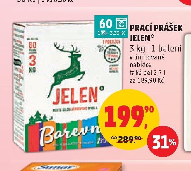 Prací prášek Jelen