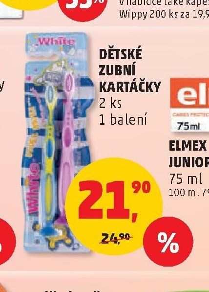 Dětské zubní kartáčky