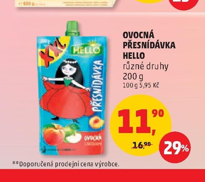 Ovocná přesnídávka Hello