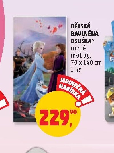 Dětská bavlněná osuška