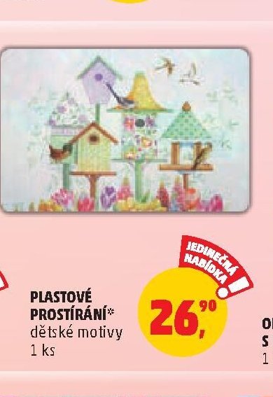 Plastové prostírání