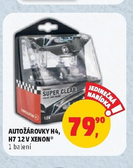 Autožárovky H4, H7 12 V Xenon