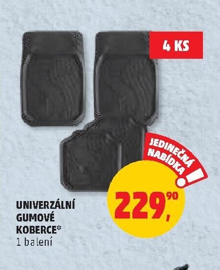 Univerzální gumové koberce