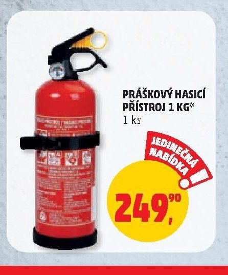 Práškový hasicí přístroj 1 kg