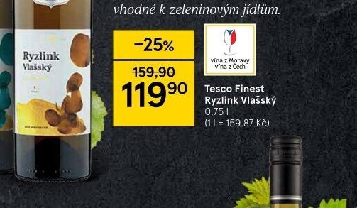 Tesco Finest Ryzlink Vlašský