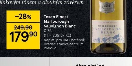 Tesco Finest Marlborough Sauvignon Blanc