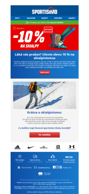 akční leták Sportisimo 8.2.2022-21.2.2022