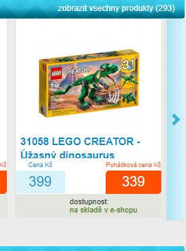31058 LEGO CREATOR - Úžasný dinosaurus